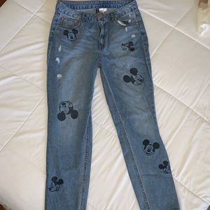 Mickey Mouse Mom Jeans